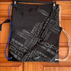 GoPro Drawstring Black Cinch Backpack Bag
